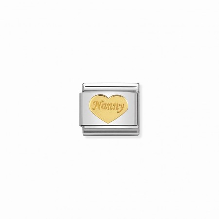 Nomination Gold Nanny Heart Composable Charm